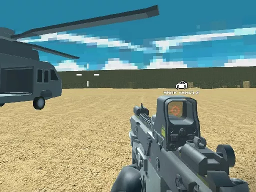 Blocky Combat Swat Vehicle Desert - game thumbnail image
