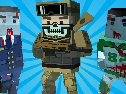 Blocky Shooting Arena 3D Pixel - game thumbnail image