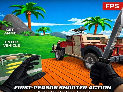 Blocky Zombie Shooting - game thumbnail image
