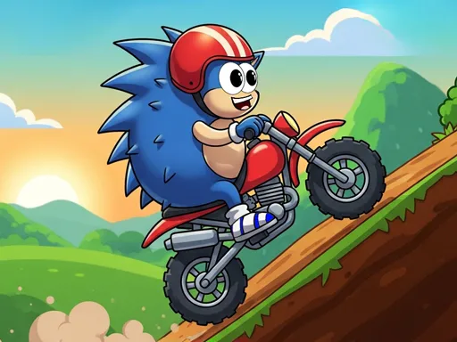Blue Hedgehog Hill Dash Ride - game thumbnail image