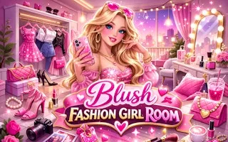 Blush Fashion Girl Room - game thumbnail image