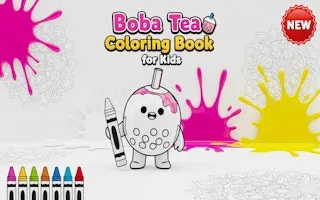 Boba Tea Coloring Book for Kids - game thumbnail image
