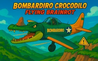 Bombardiro Crocodilo Flying Brainrot - game thumbnail image