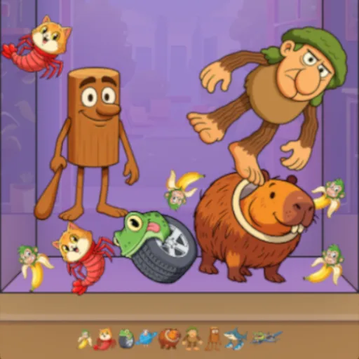 Brainrot Merge Drop Puzzles game thumbnail image