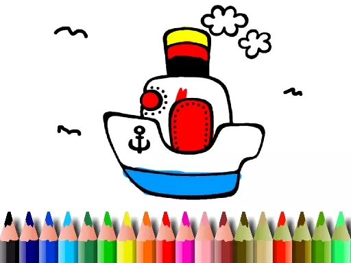 BTS Boat Coloring - game thumbnail image