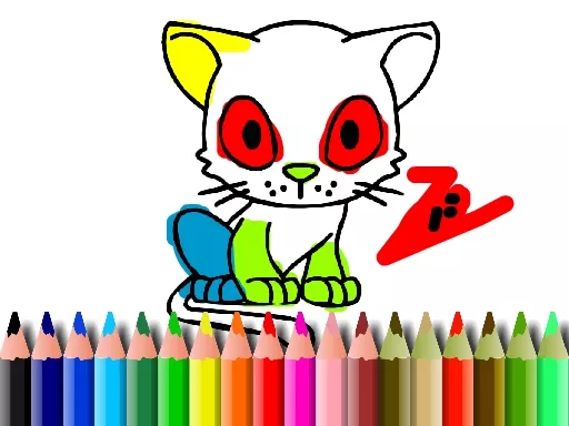 BTS Cat Coloring - game thumbnail image