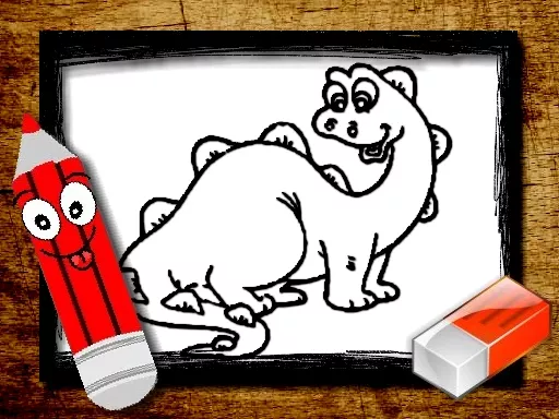 BTS Dinosaur Coloring Book - game thumbnail image