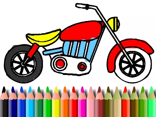 BTS Motorbike Coloring - game thumbnail image