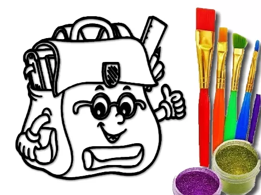 BTS School Bag Coloring Book - game thumbnail image