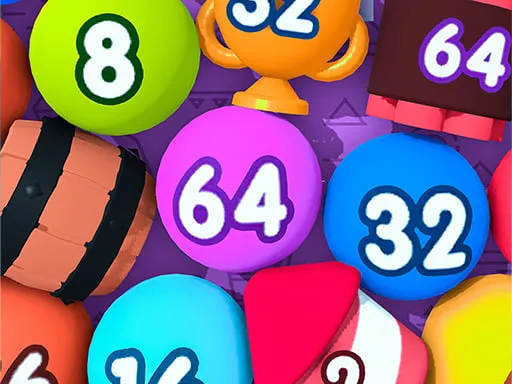 Bubble Merge 2048 game thumbnail image