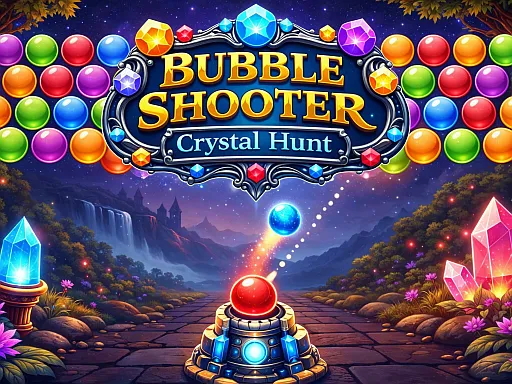 Bubble Shooter Crystal Hunt - game thumbnail image
