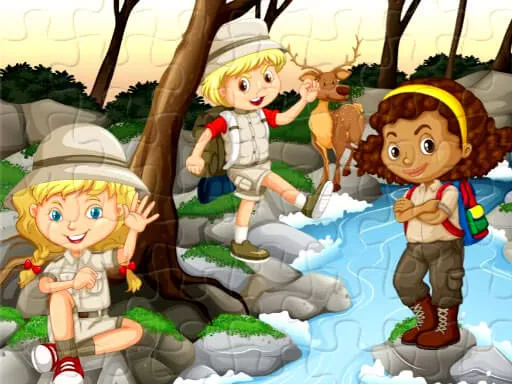 Camping Kids Jigsaw - game thumbnail image