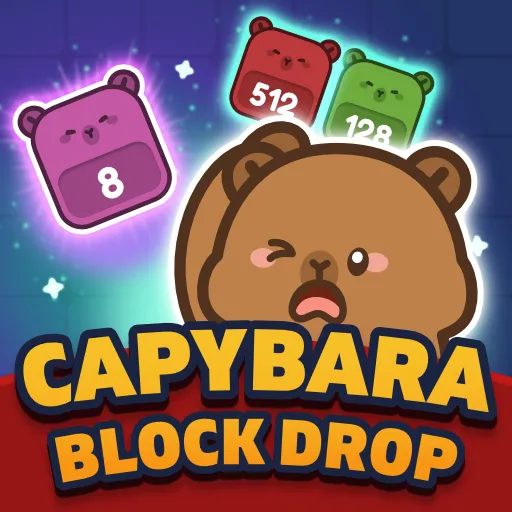 Capybara Block Drop game thumbnail image