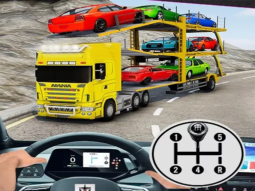 Car Transporter Truck Vehicle Transporter Trailer - game thumbnail image