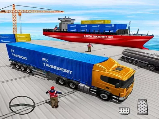 Cargo Transport Truck Driving - game thumbnail image