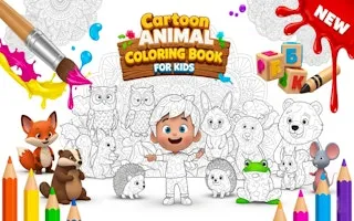 Cartoon Animal Coloring Book for Kids - game thumbnail image