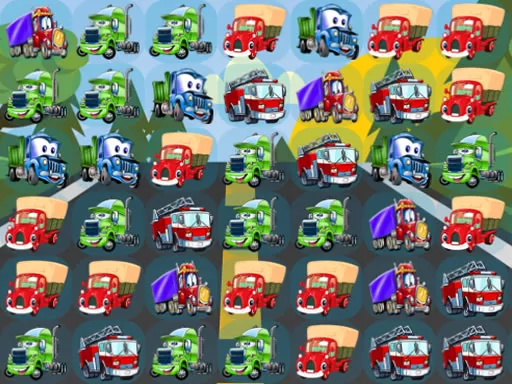 Cartoon Trucks Match 3 - game thumbnail image