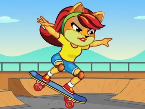 Cat Girl Skater - game thumbnail image