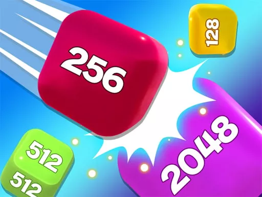 Chain Cube 2048 3D Merge Game - game thumbnail image