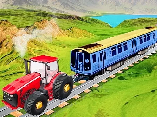 Chain Tractor Train Towing Game 3D - game thumbnail image