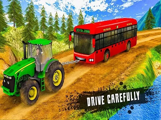 Chained Tractor Towing Rescue - game thumbnail image