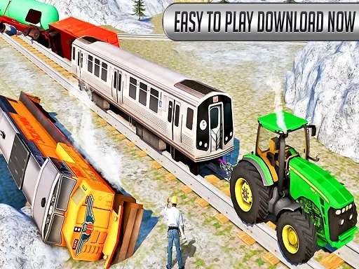 Chained Tractor Towing Train Simulator - game thumbnail image