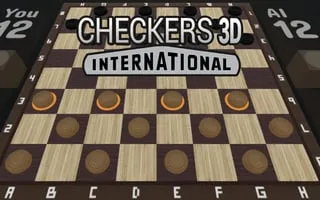 Checkers 3D International - game thumbnail image
