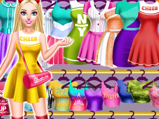 Cheerleader Magazine Dress &amp; Makeover for Girls - game thumbnail image