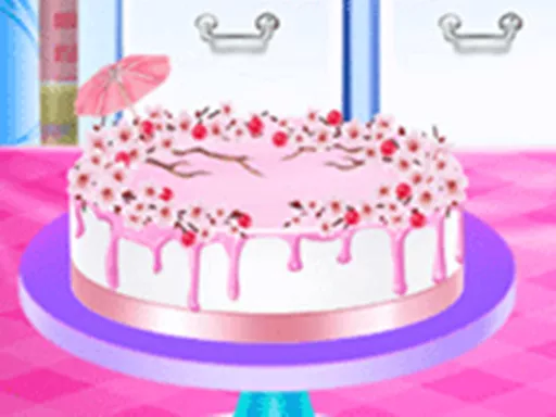 Cherry Blossom Cake Cooking - Food Game - game thumbnail image