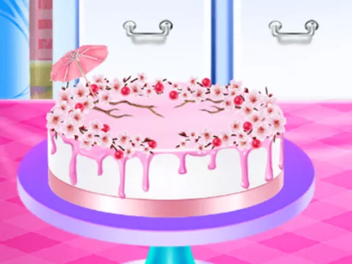 Cherry Blossom Cake Cooking - game thumbnail image