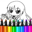 Chibi Anime Coloring Pages game thumbnail image