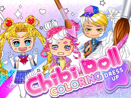 Chibi Doll Coloring & Dress Up - game thumbnail image