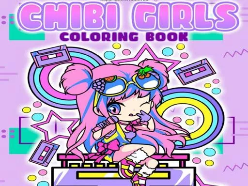 Chibi Girls Coloring Book: Japanese Anime Coloring - game thumbnail image
