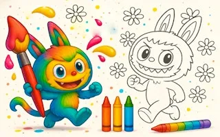 Chibi Labubu Coloring Book for Kids - game thumbnail image