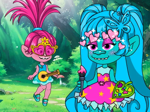 Chibi Troll Fashion Maker - game thumbnail image