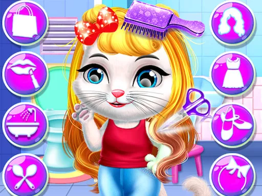 Chic Baby Kitty Hair Salon - game thumbnail image