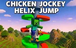 Chicken Jockey Helix Jump - game thumbnail image