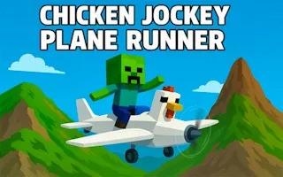 Chicken Jockey Plane Runner - game thumbnail image