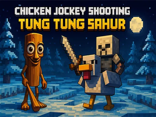 Chicken Jockey Shooting Tung Tung Sahur - game thumbnail image