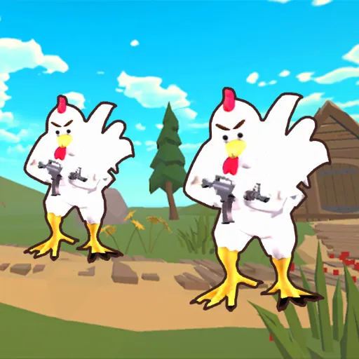 Chicken shooter io game thumbnail image