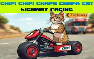 Chipi Chipi Chapa Chapa Cat Highway Racing - game thumbnail image
