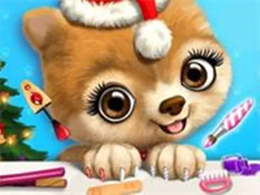 Christmas Animal Makeover Salon - Cute Pets - game thumbnail image