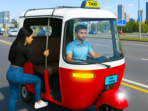 City Auto Rickshaw Game - game thumbnail image