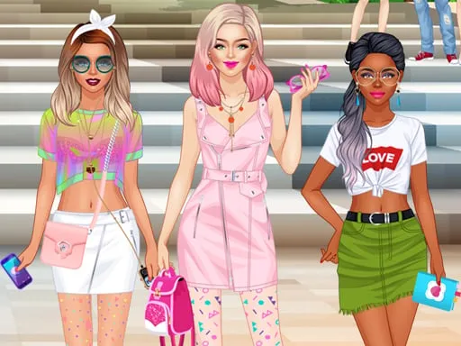 College Girls Team Fashion Makeover game thumbnail image