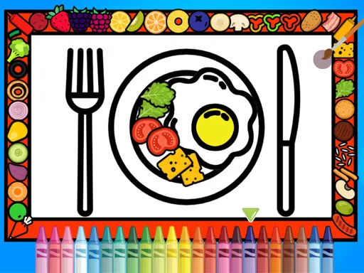 Color and Decorate Dinner Plate - game thumbnail image