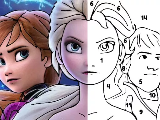 Color By Number With Frozen II - game thumbnail image
