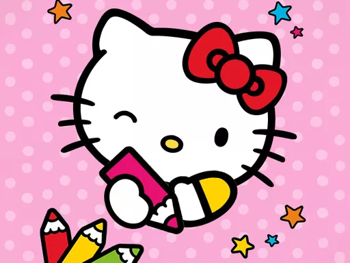 Color By Number With Hello Kitty - game thumbnail image