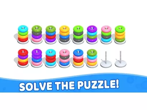 Color Hoop Stack - Puzzle - game thumbnail image