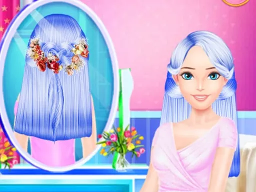 Colorful Braid Hairstyle Making - game thumbnail image