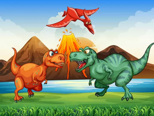 Colorful Dinosaurs Match 3 - game thumbnail image